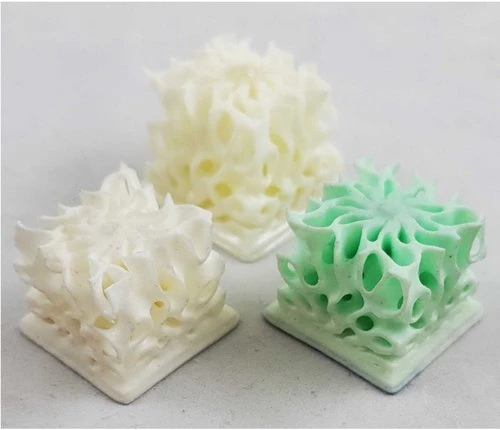 Printed LCE structures